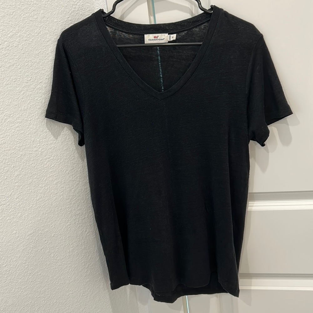 vineyard vines Linen V-Neck Tee